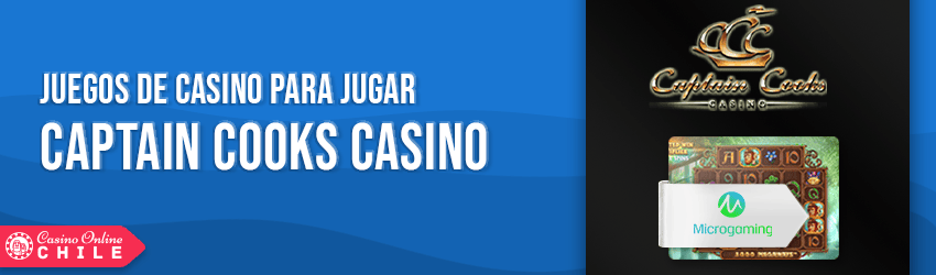 Captain Cooks Casino juegos y software