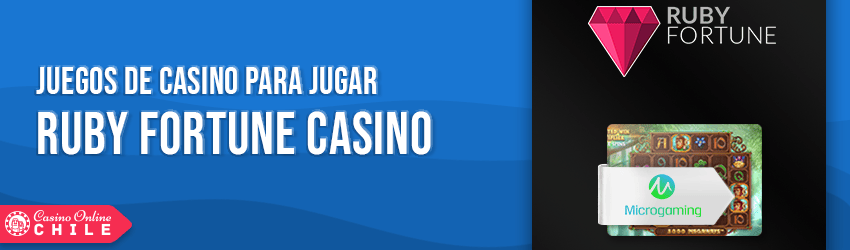 Ruby Fortune Casino juegos y software