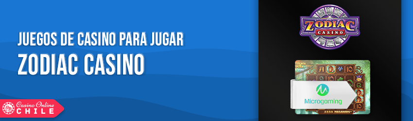Zodiac Casino juegos y software